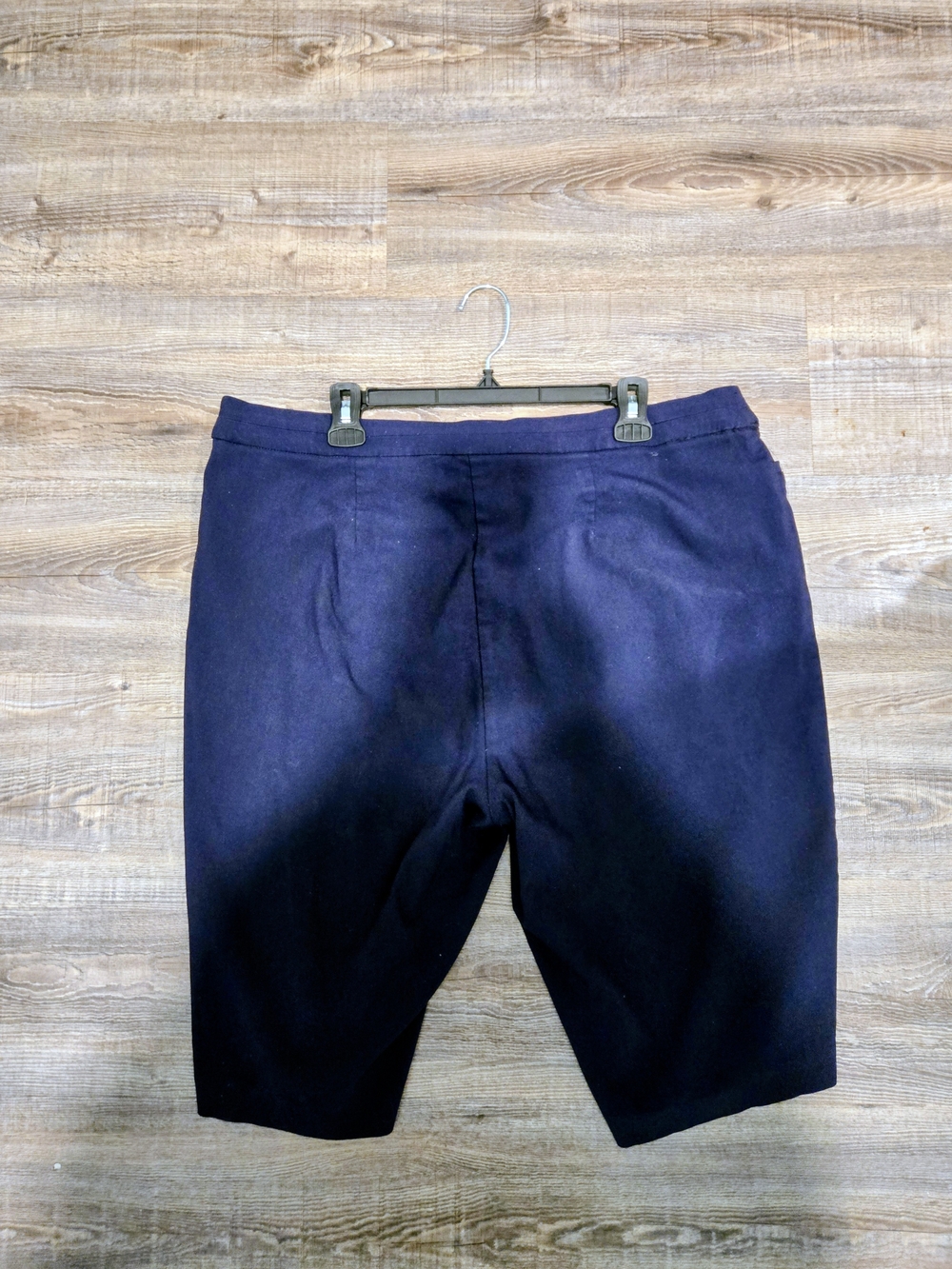 Sag Harbor Classic Navy Knee-Length Shorts.